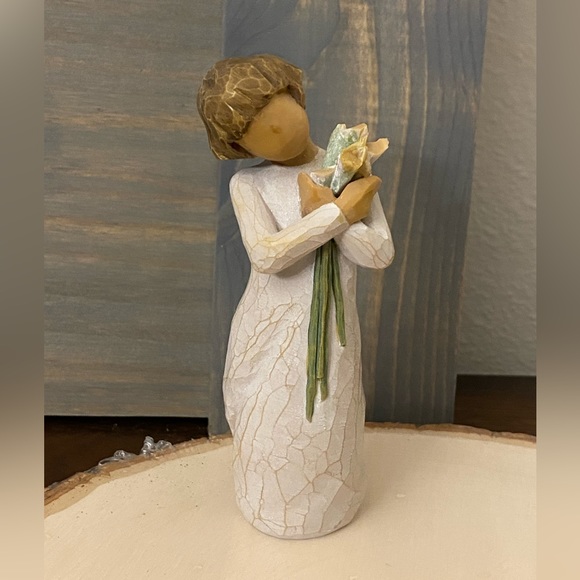 Willow Tree Demdaco 2010 Susan Lordi Beautiful Wishes Bouquet Flowers - Picture 1 of 6